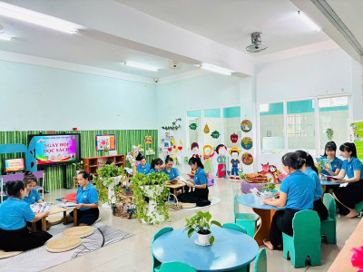 LAN TỎA VĂN HÓA ĐỌC – GIEO MẦM TRI THỨC CÙNG TRƯỜNG MẦM NON TUỔI XANH