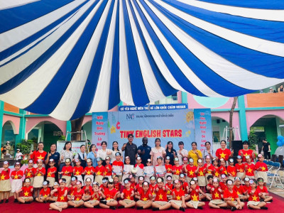 🌟🎤 Gameshow Tiếng anh “Tiny english stars” – Sân chơi bổ ích, tự tin tỏa sáng 🎤🌟