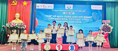 Trường Mầm non Tuổi Xanh tham dự Cuộc thi “Cúp vô địch Tiếng Anh Mở Rộng”