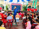 Bé giao lưu với nghệ nhân tò he năm học 2018-2019