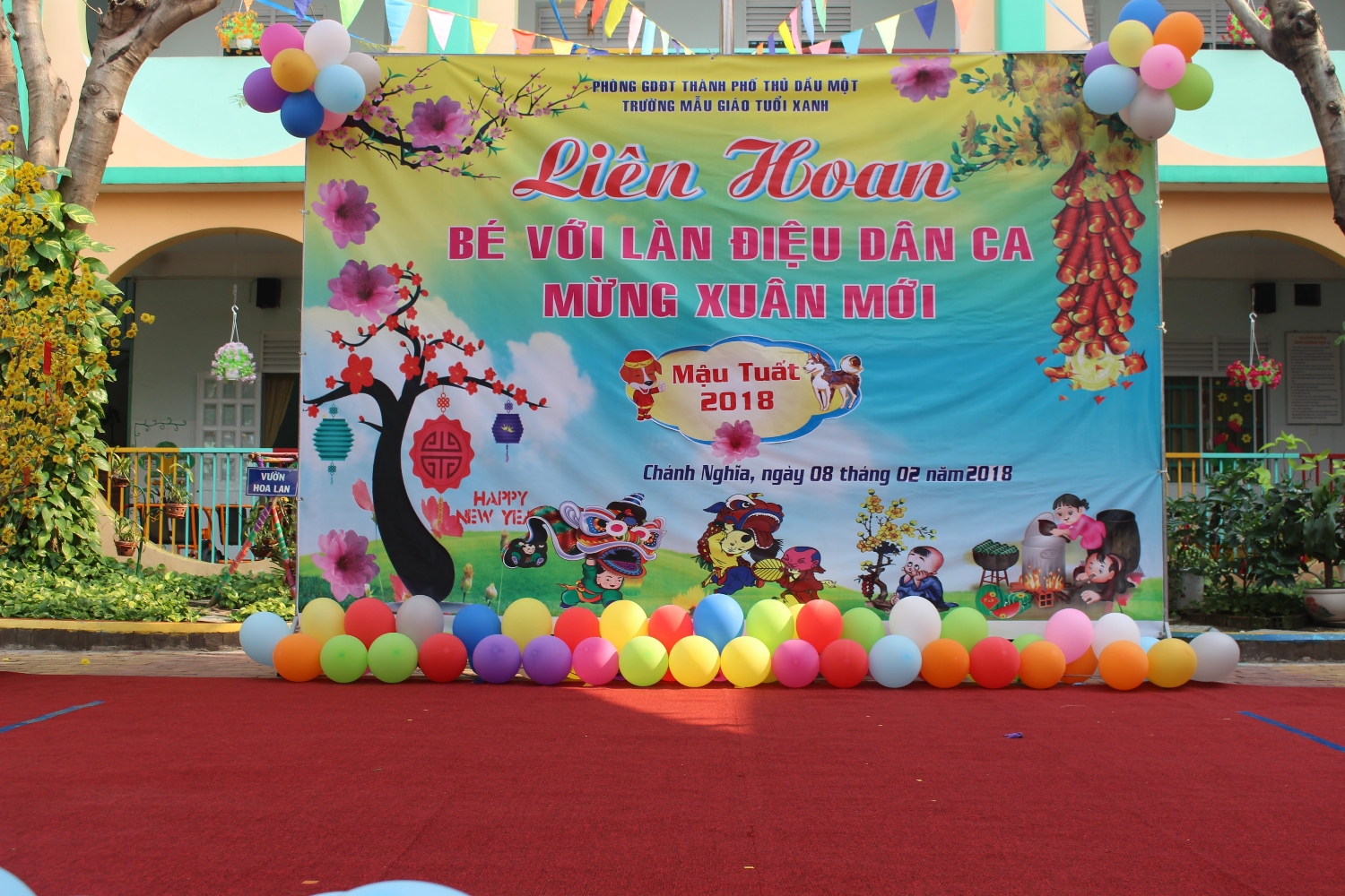 Liên hoan bé với làn điệu dân ca mừng xuân Mậu Tuất 2018