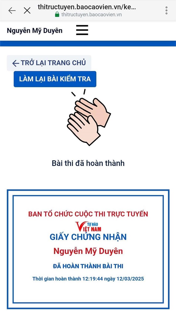 TRƯỜNG MẦM NON TUỔI XANH HƯỞNG ỨNG CUỘCTHI TRỰC TUYẾN "TỰ HÀO VIỆT NAM