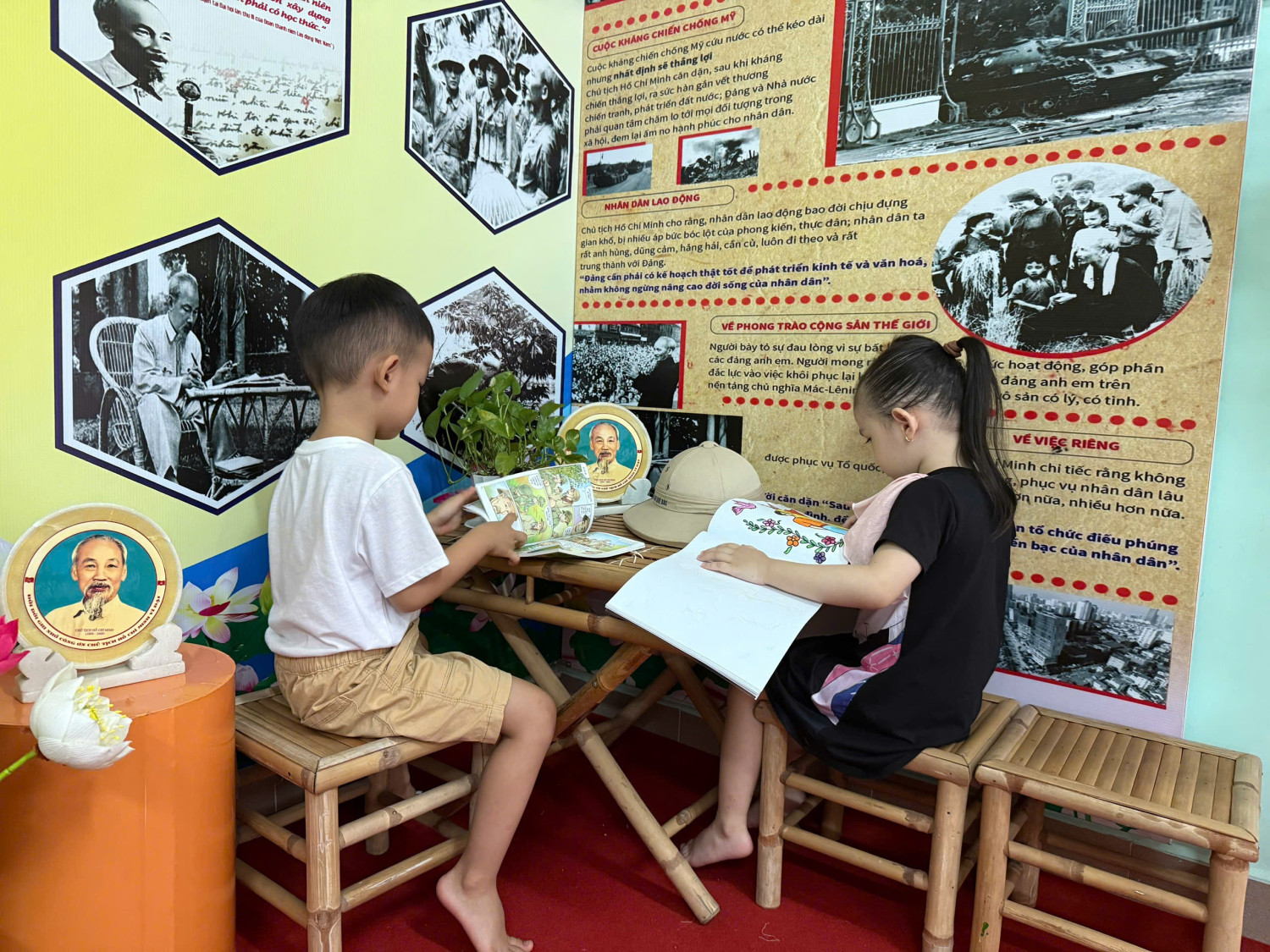 Bé vui học lịch sử tại không gian văn hoá Hồ Chí Minh