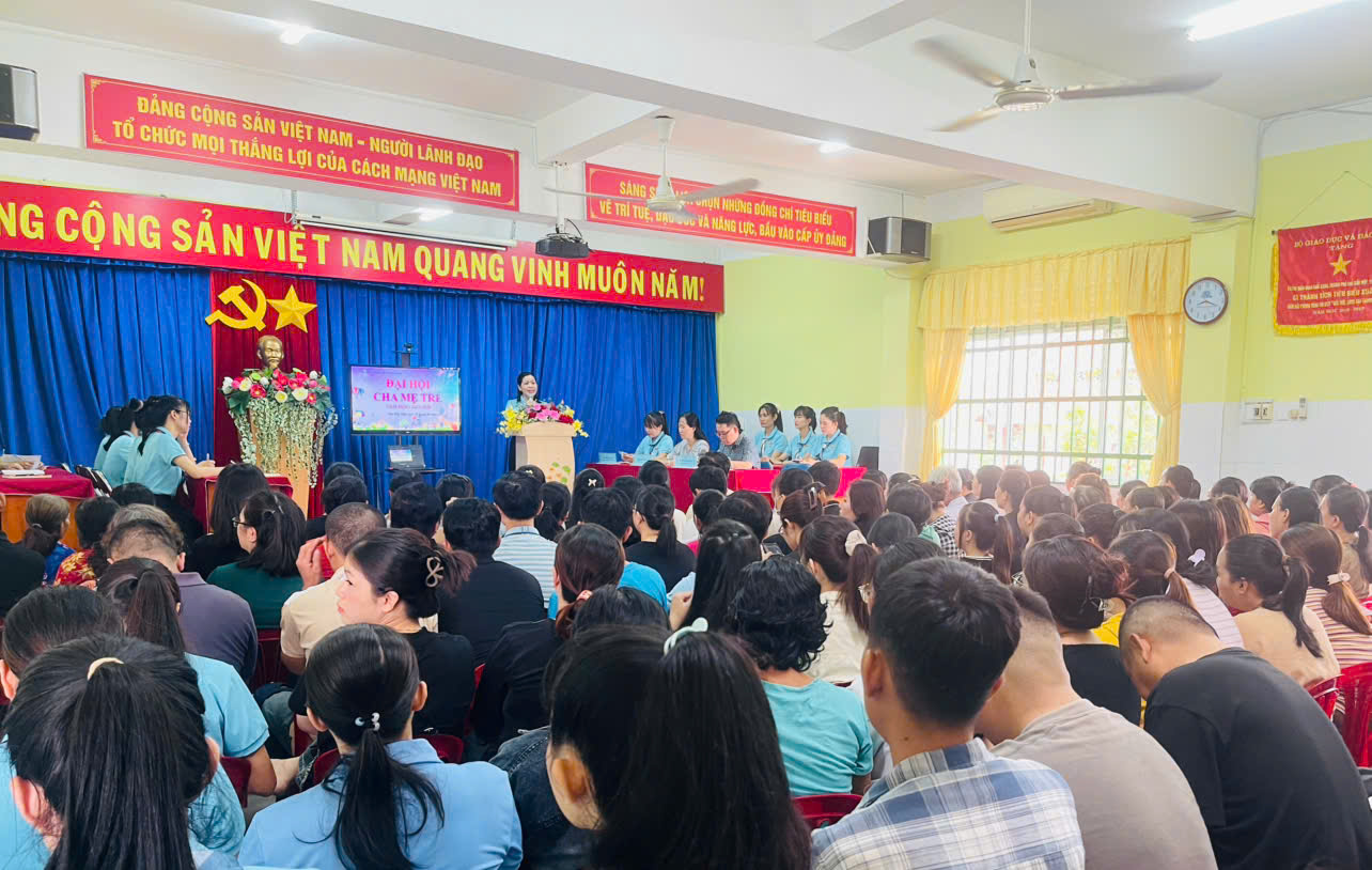 Đại hội Cha Mẹ Trẻ năm học 2025 – 2026 tại trường MN Tuổi Xanh phường Thủ Dầu Một