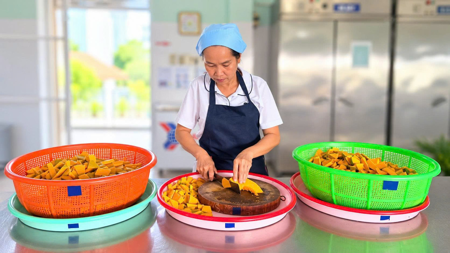 🌿 BỮA ĂN HẰNG NGÀY – NIỀM VUI CỦA BÉ Ở TRƯỜNG 🌿