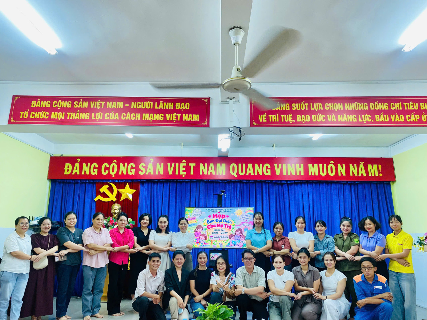 TRƯỜNG MẦM NON TUỔI XANH – HỌP BAN ĐẠI DIỆN CHA MẸ TRẺ NĂM HỌC 2026 – 2027